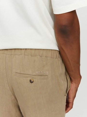 mazine Regular Pants ' Littlefield Linen ' in Beige