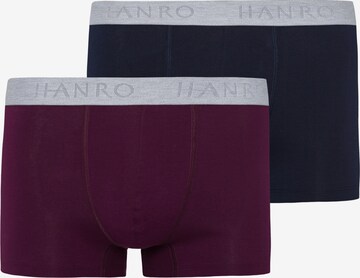 Boxers 'Essentials' Hanro en bleu : devant