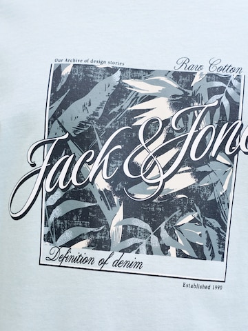 JACK & JONES T-Shirt 'JJHONOLULU' in Blau