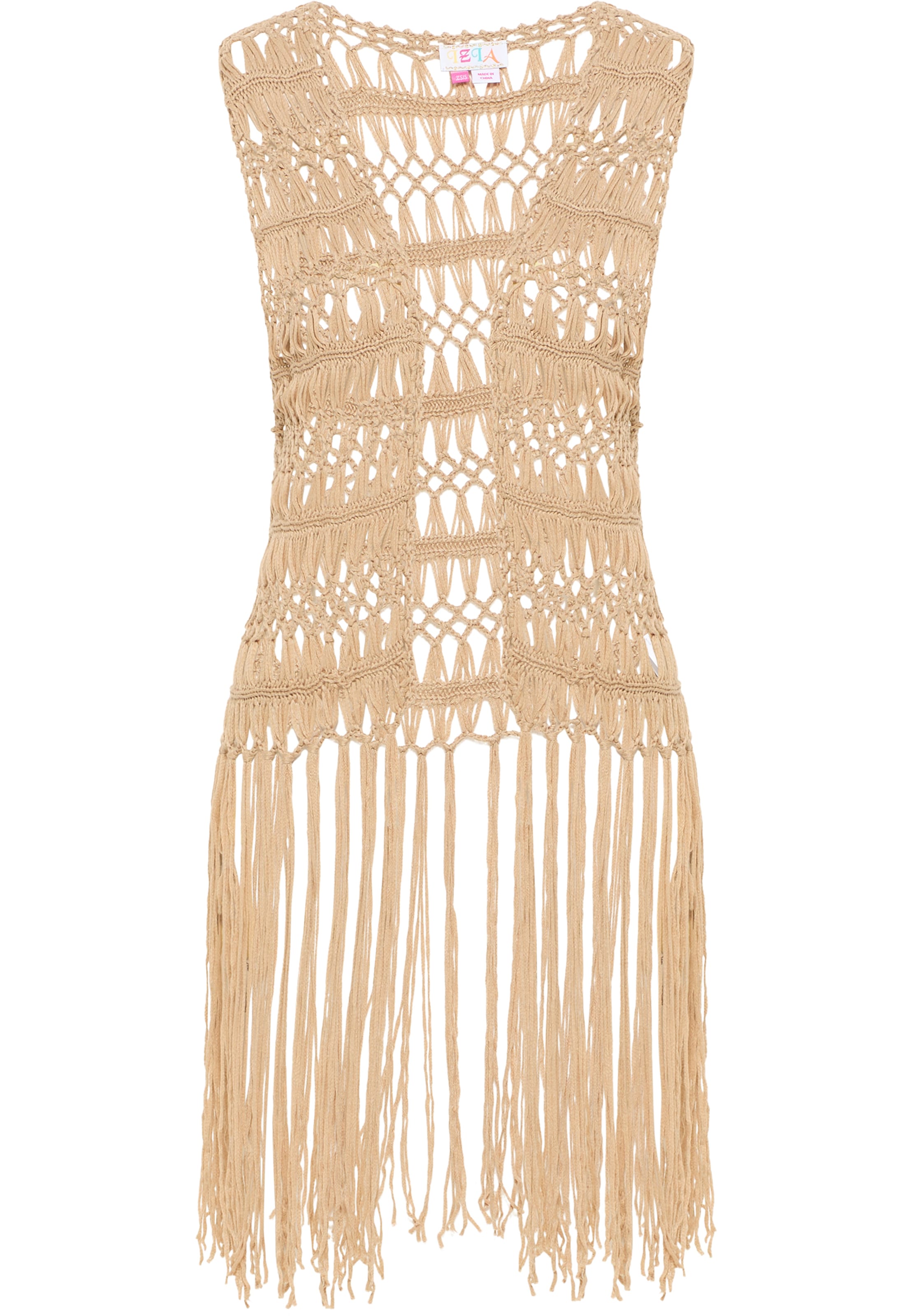 IZIA - Chaleco en beige: frente