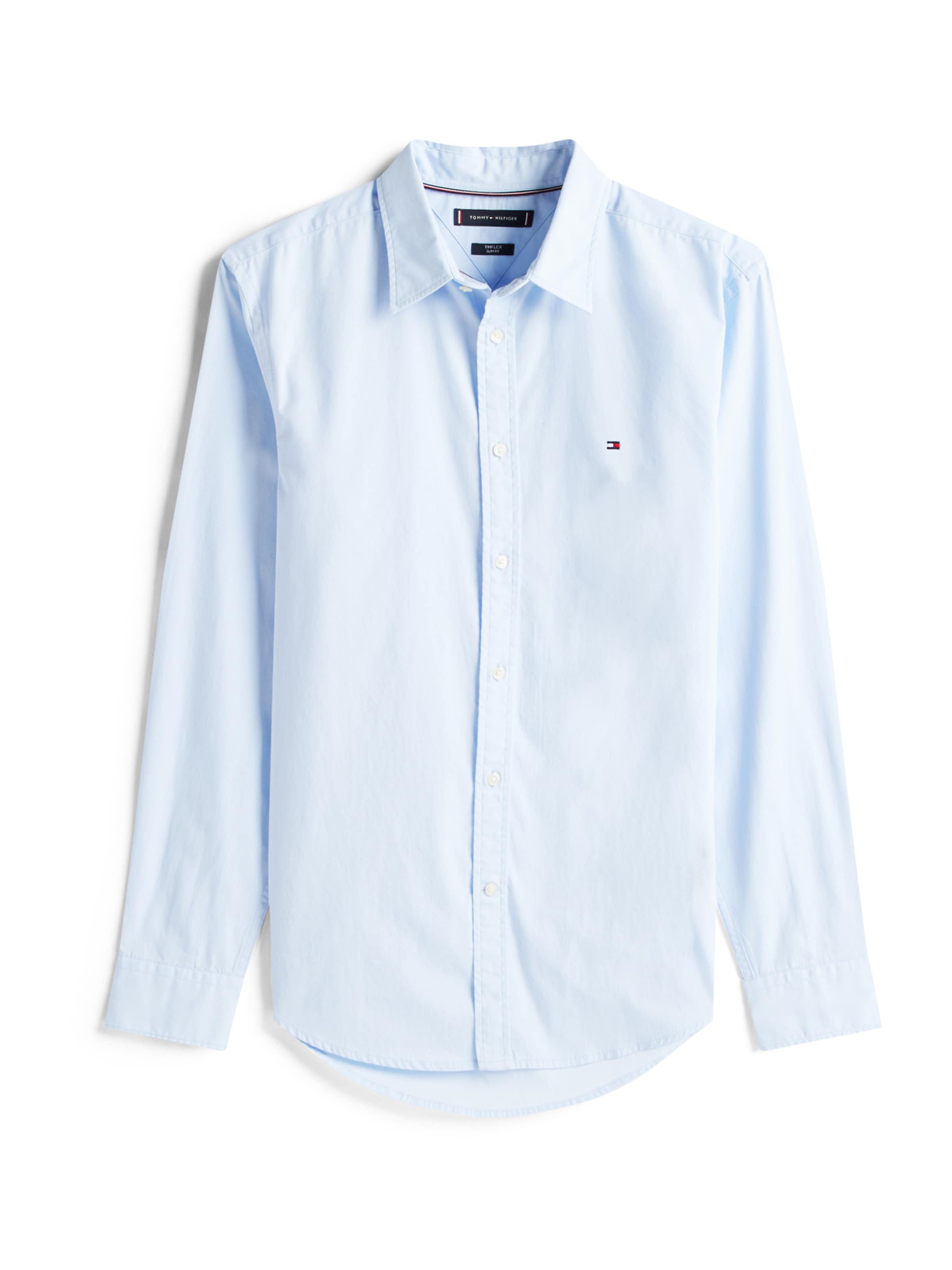 Slim fit Cămașă 'FLEX' de la TOMMY HILFIGER pe albastru: față