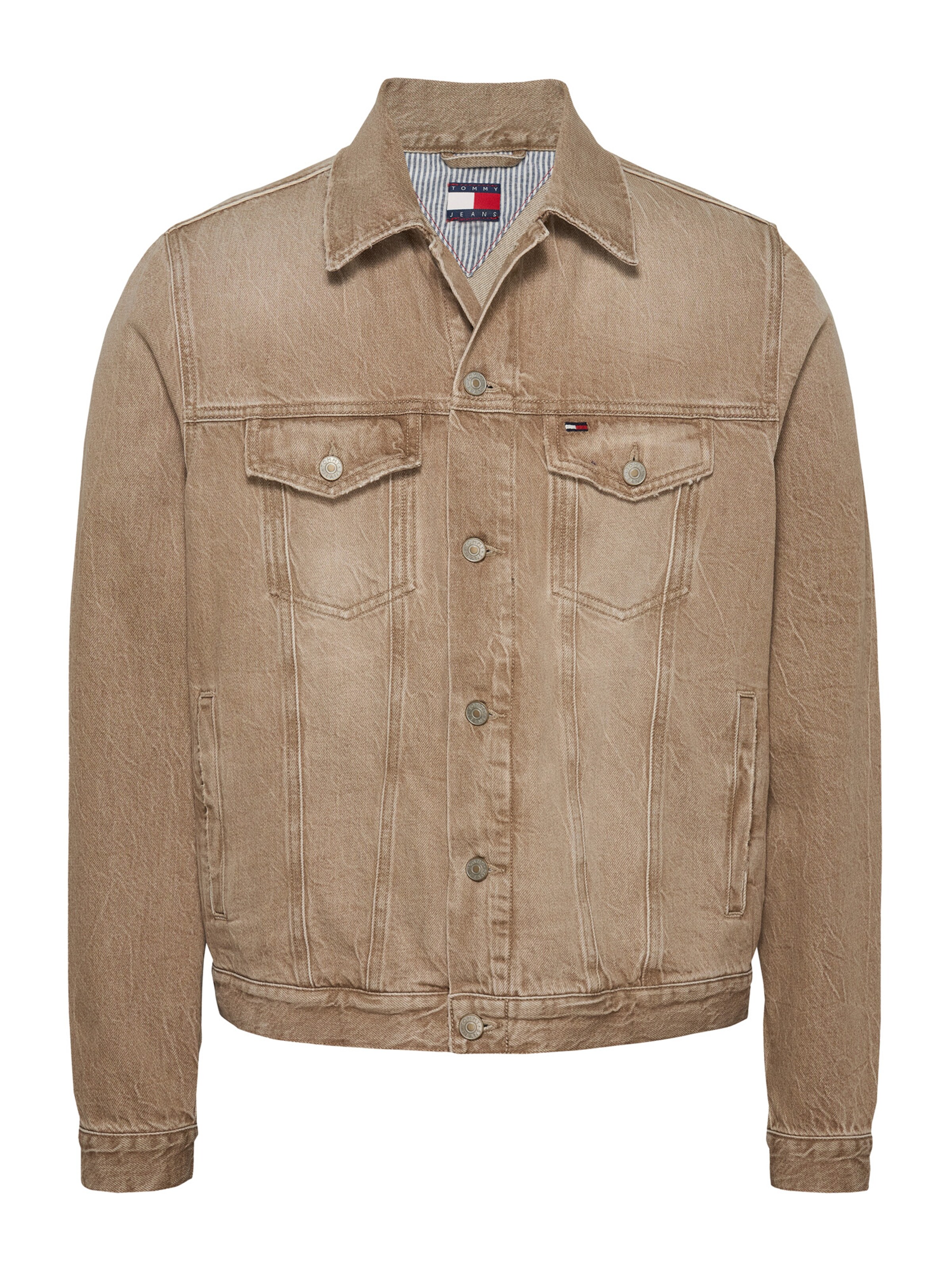 ruda Tommy Jeans Demisezoninė striukė 'RYAN': priekis