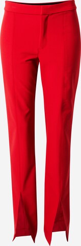 Banana Republic Zvonový Kalhoty 'SCULPTWEAVE' – červená: přední strana