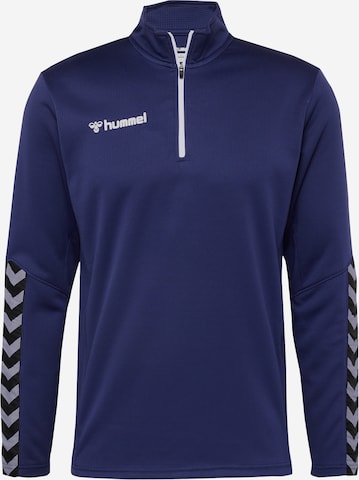 Hummel Športna majica | modra barva: sprednja stran