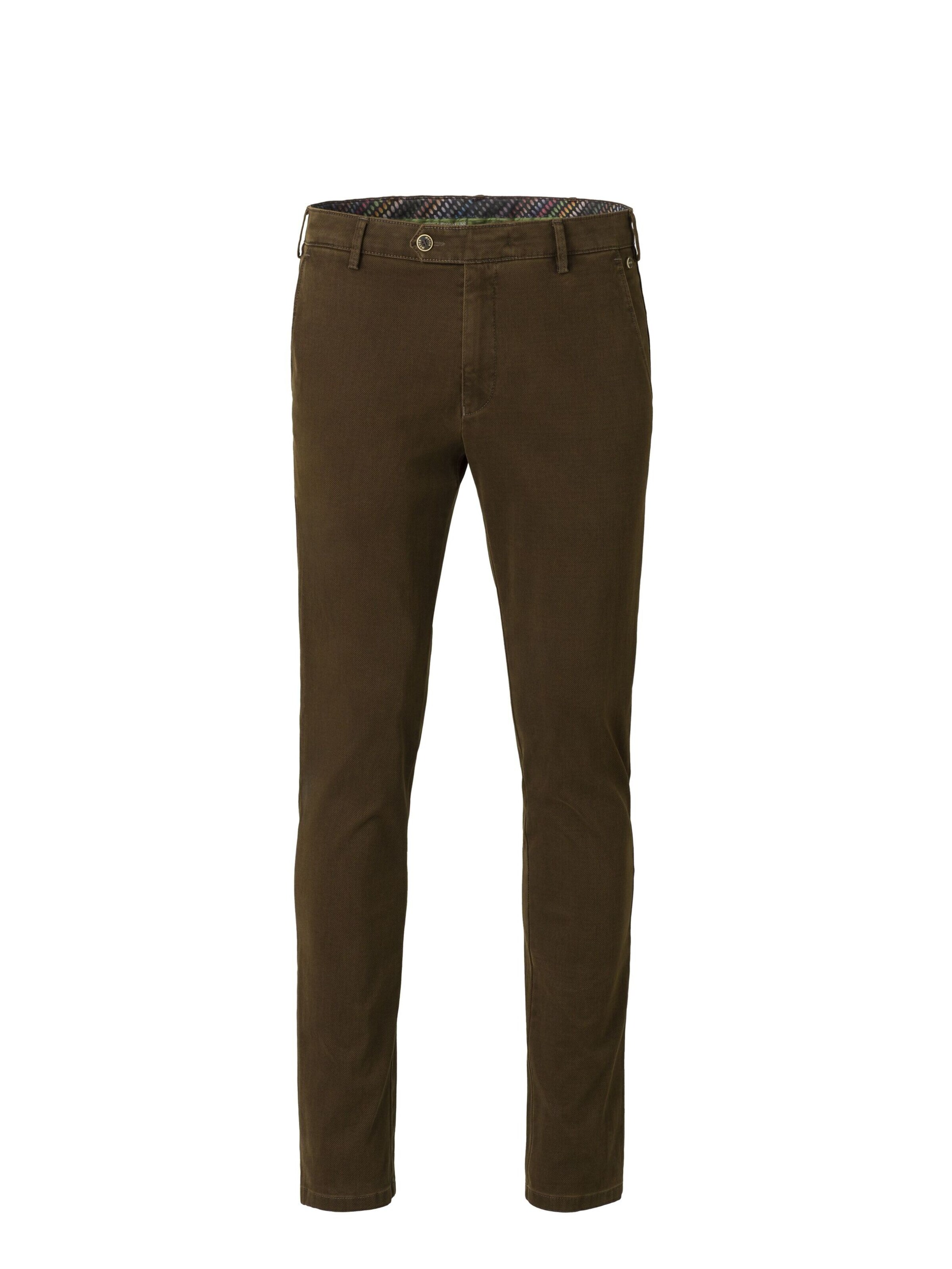 MEYER Chino 'Bonn' in Bruin: voorkant