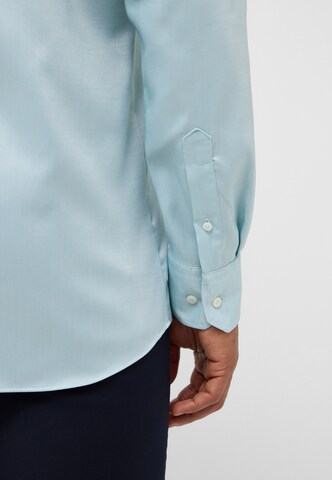 ETERNA Slim fit Button Up Shirt in Blue