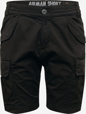 Regular Pantalon cargo 'Airman' ALPHA INDUSTRIES en noir : devant