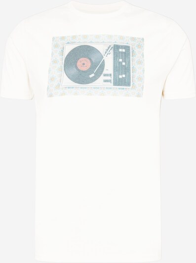 Tricou 'Clive' Kronstadt pe albastru pastel / roșu pastel / alb, Vizualizare produs