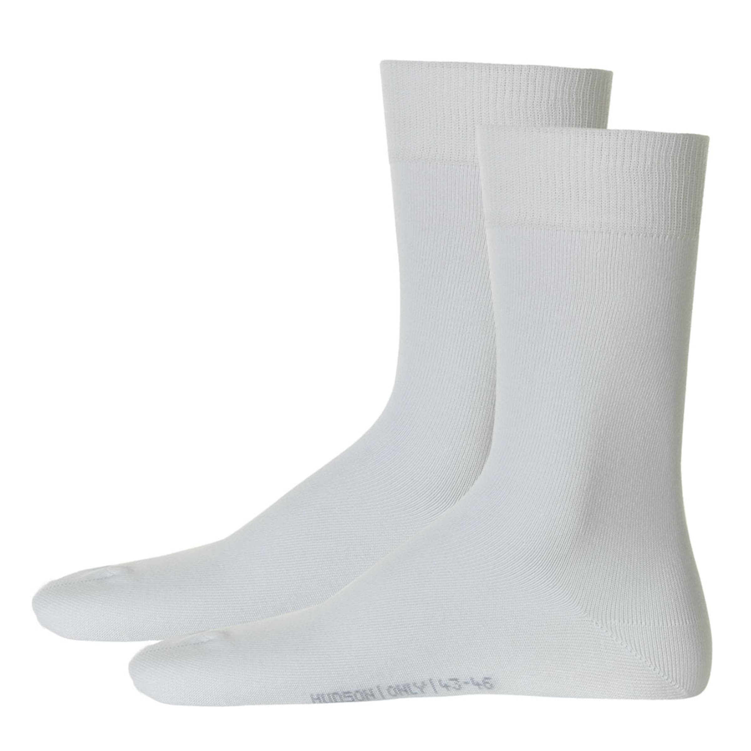 Hudson - Calcetines 'Only' en blanco: frente