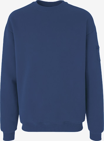 Organication Sweatshirt in Blau: Vorderseite