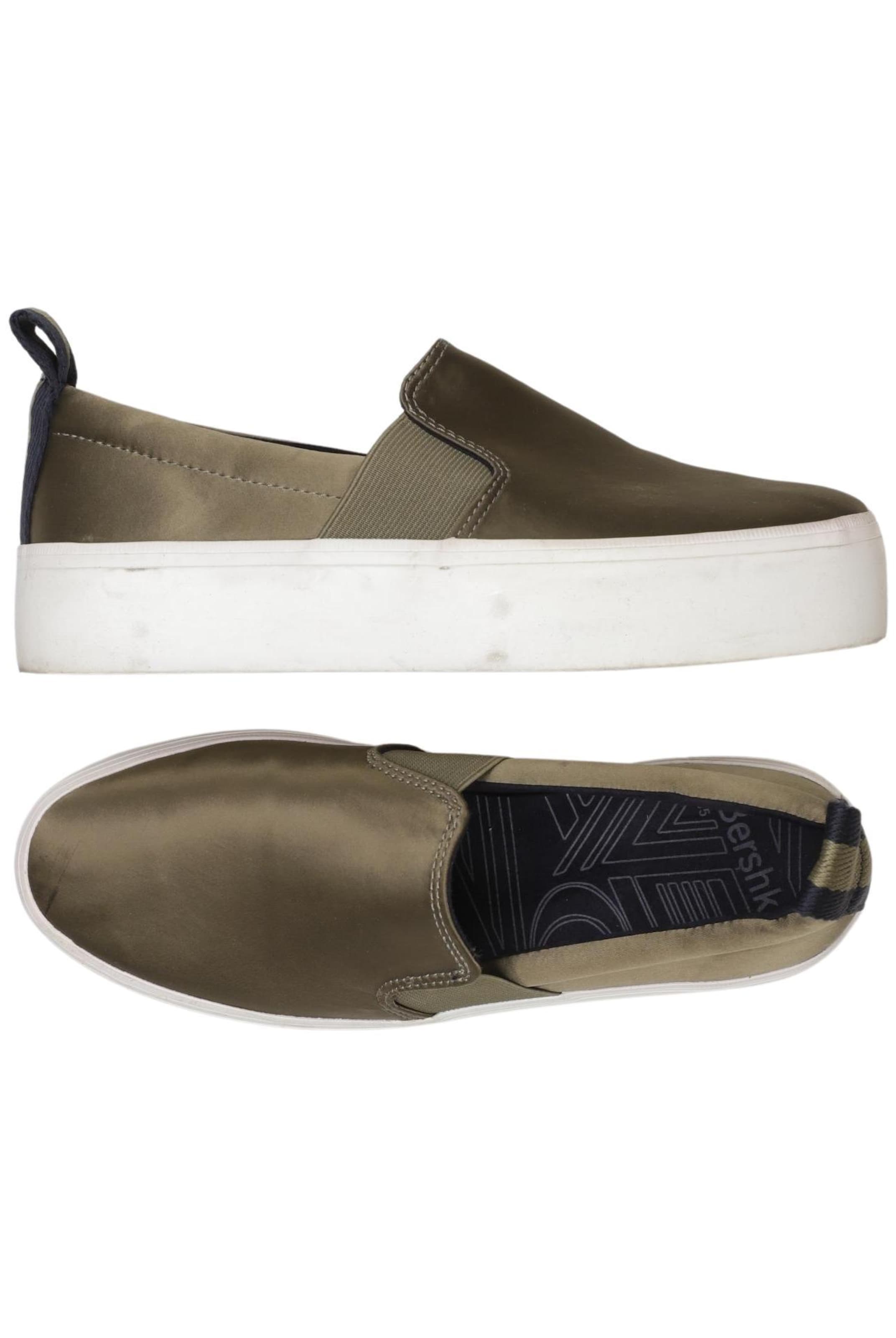 Bershka Sneaker 35 in Grün: Vorderseite