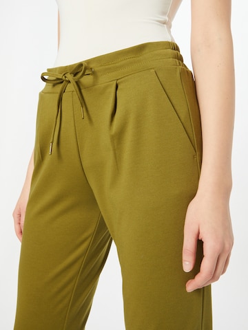 ICHI Zúžený Kalhoty 'Kate' – zelená