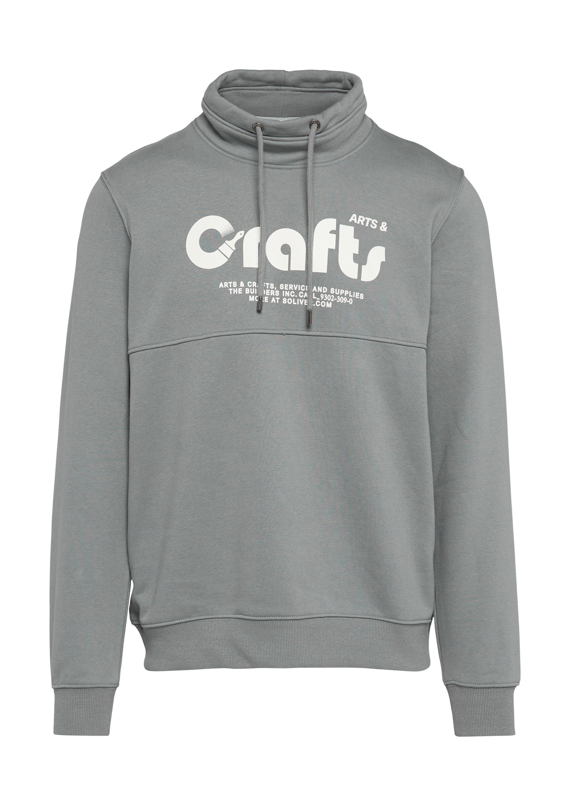 s.Oliver Sweatshirt in Grijs: voorkant