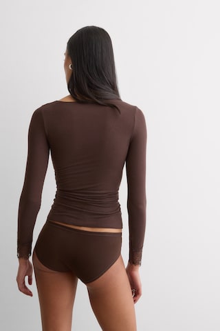INTIMISSIMI Shirt 'Ultralight' in Brown