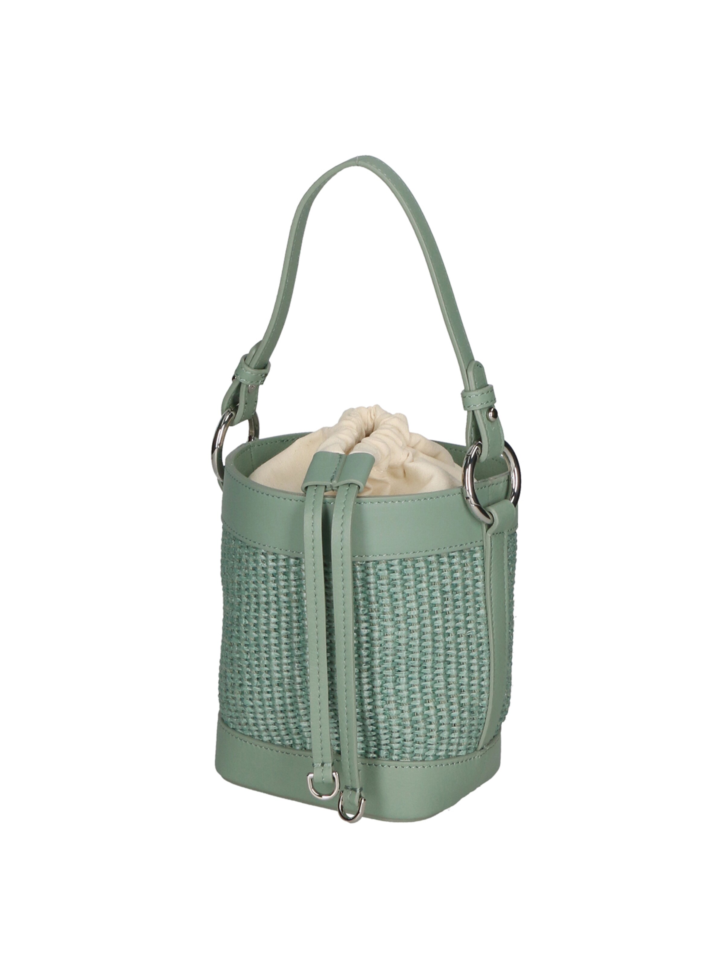 Borsa a sacco di Gave Lux in verde: frontale