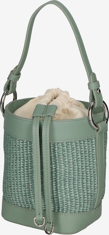 Borsa a sacco di Gave Lux in verde: frontale