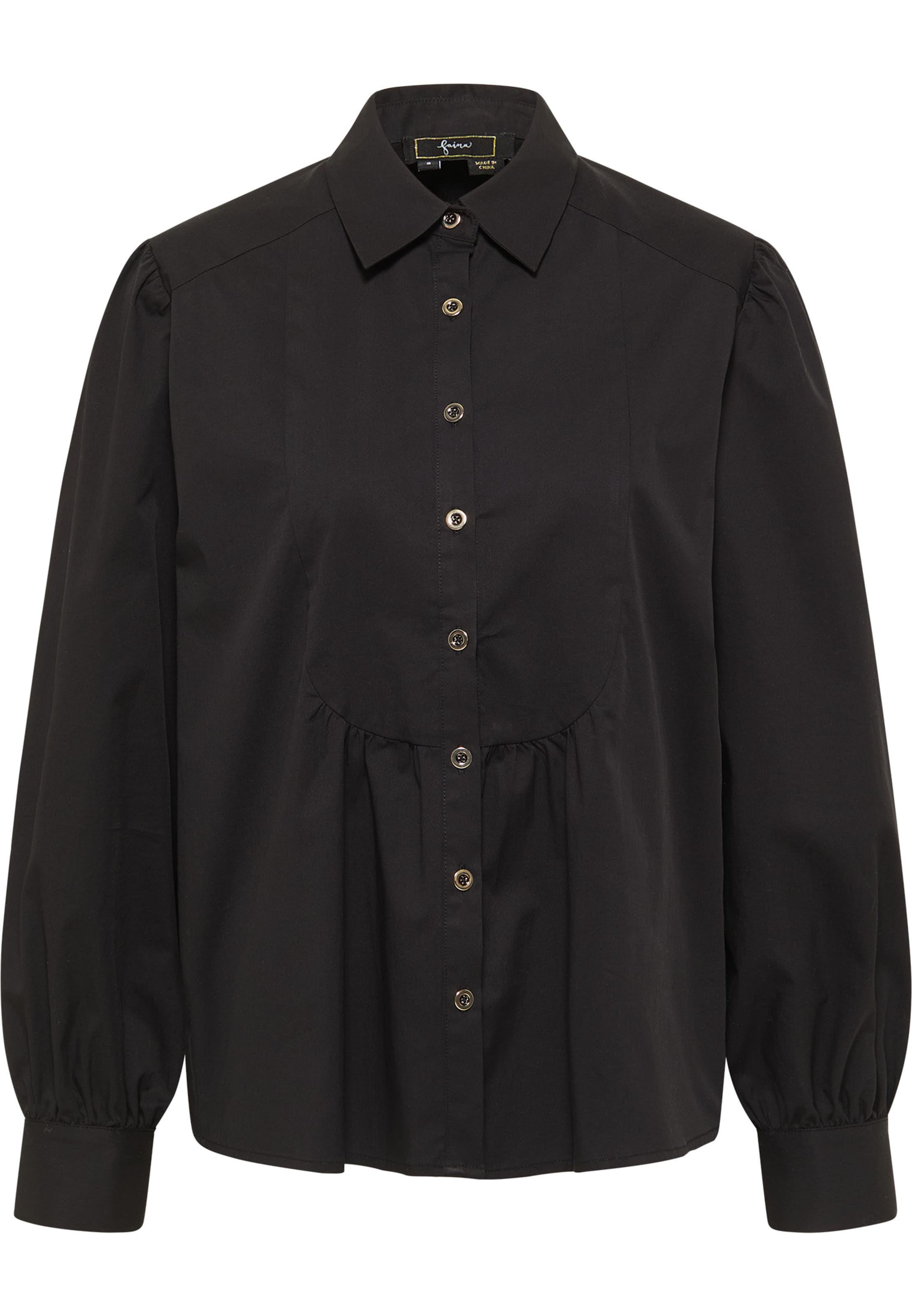 faina Bluse in Schwarz: Vorderseite