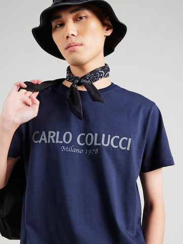 T-Shirt 'Di Comun' Carlo Colucci en bleu