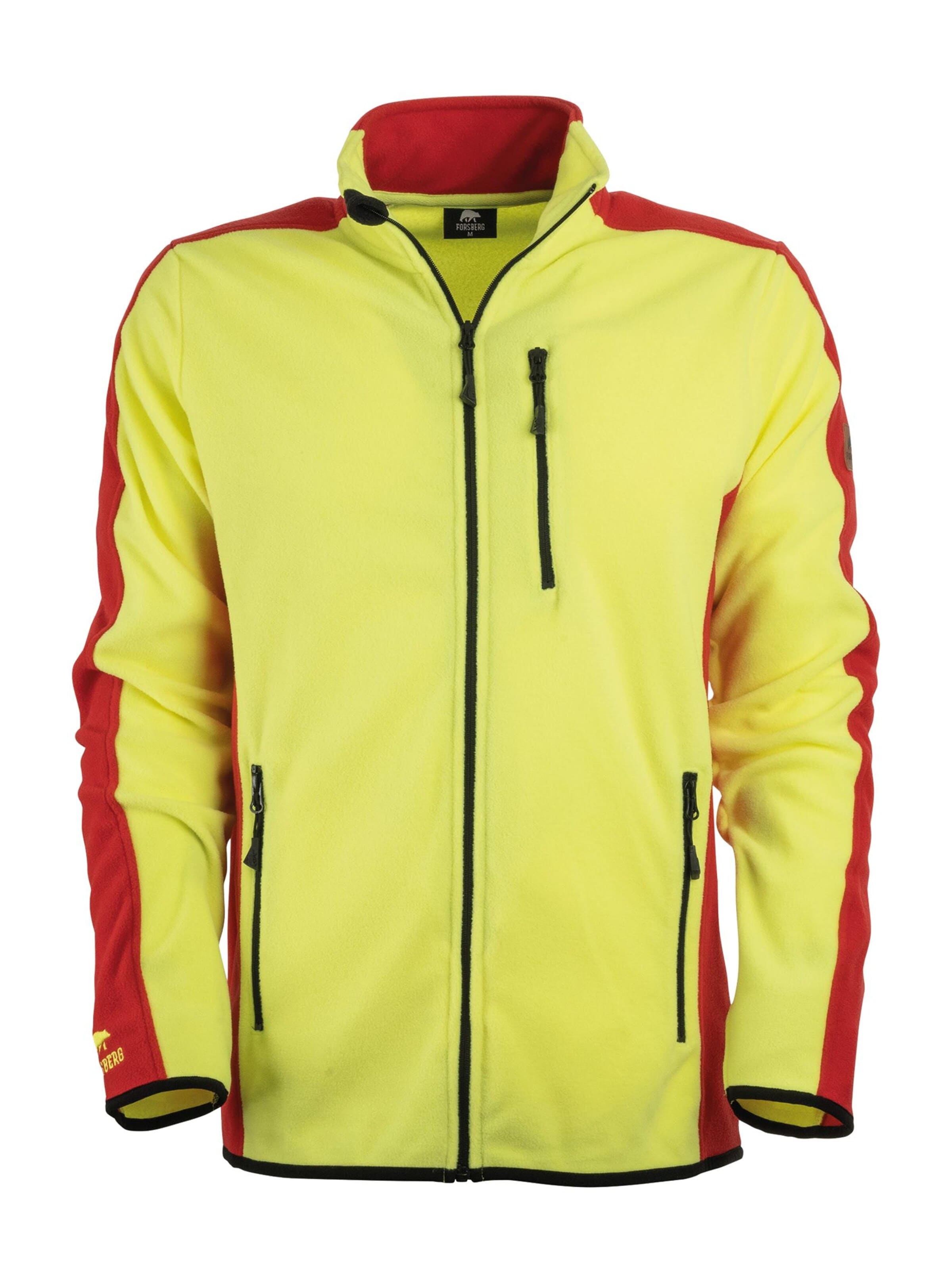 FORSBERG Fleece Jacket 'Bjarkir' in Yellow: front