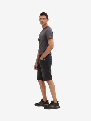 TOM TAILOR Slimfit Shorts 'Josh' in Schwarz