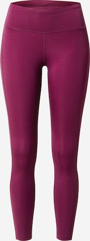 NIKE Workout Pants in Purple: front