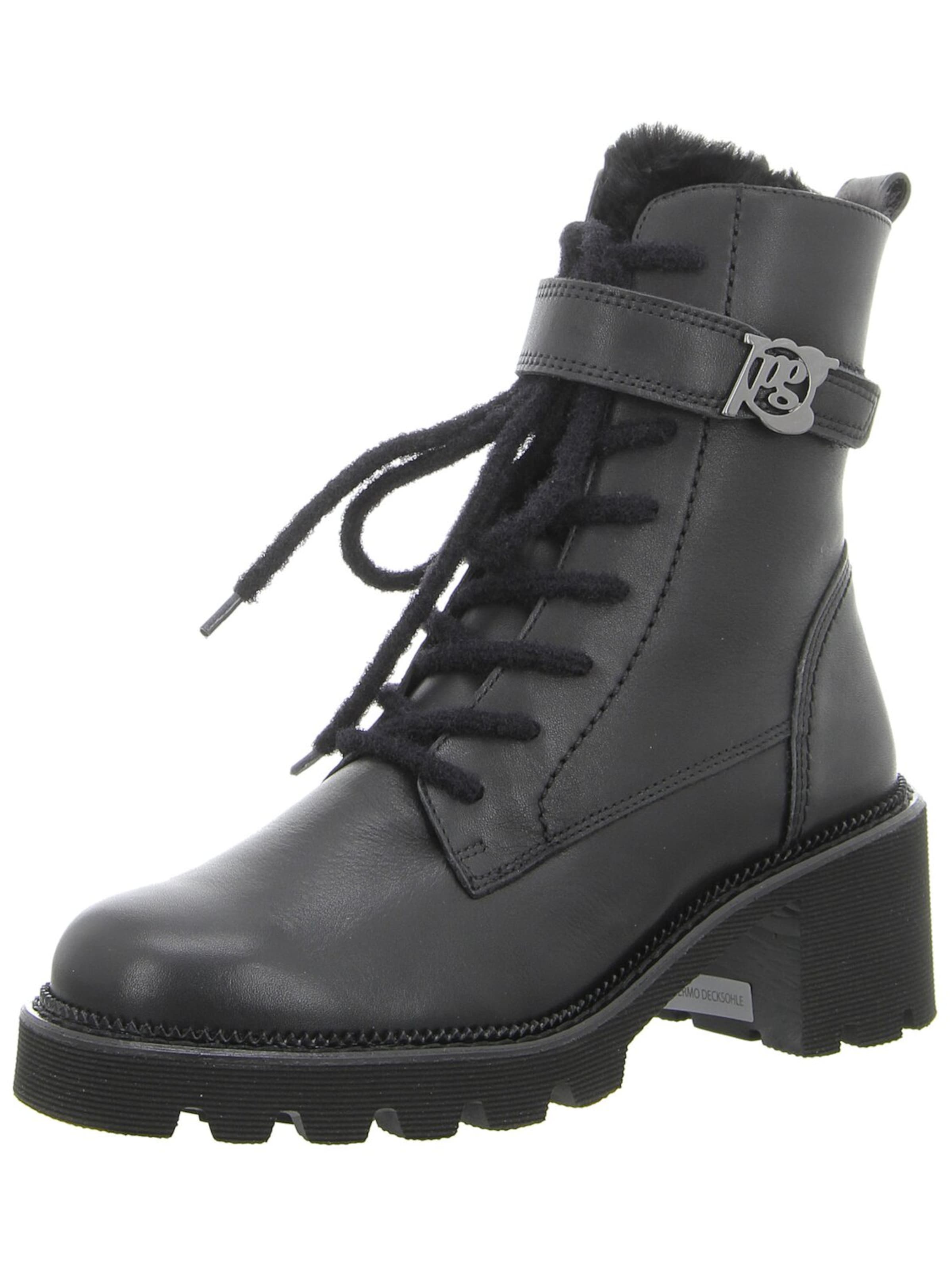 Paul Green Schnürstiefel‌‌‌‌‌ in Schwarz: Vorderseite
