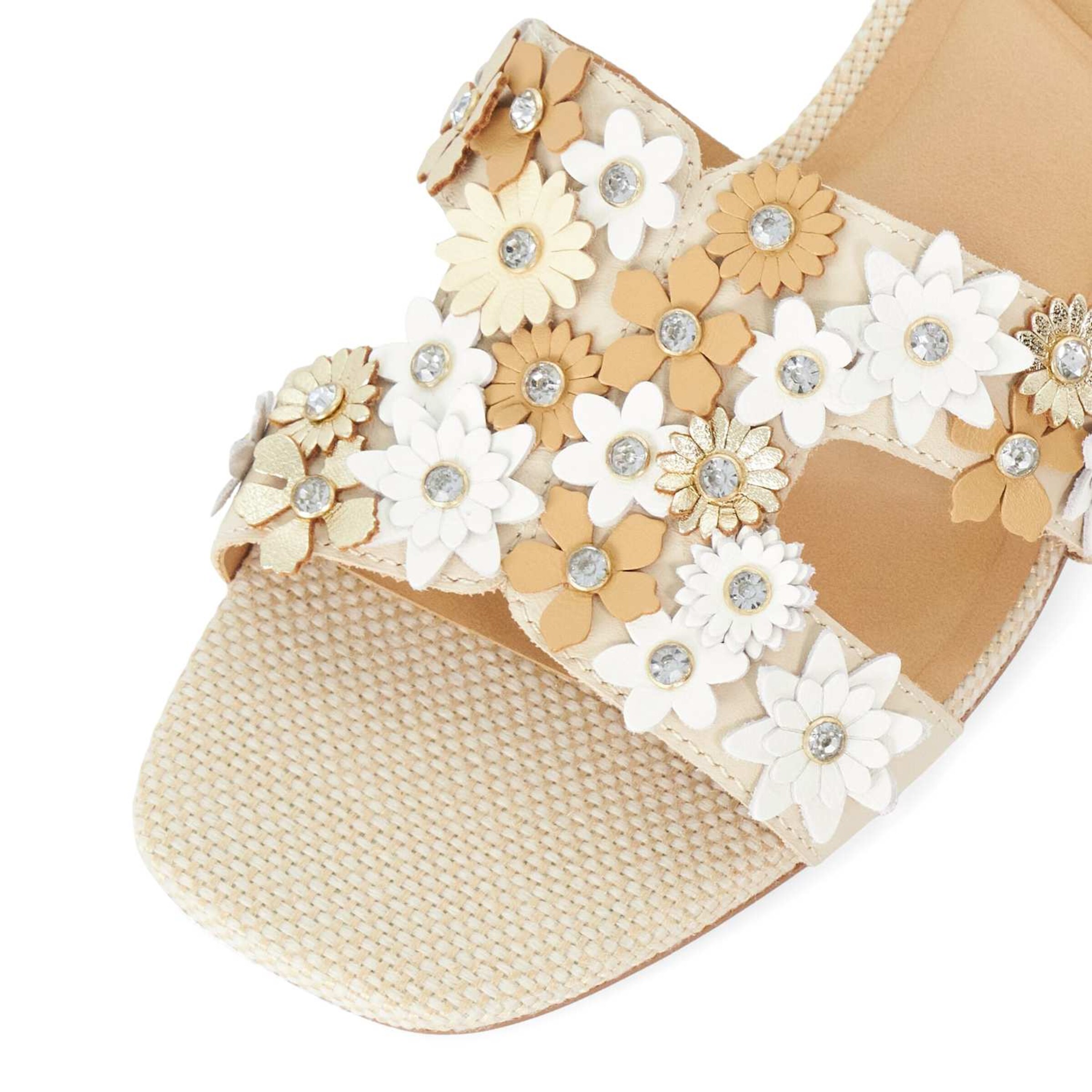 Dune LONDON Muiltjes 'Loupes' in Beige