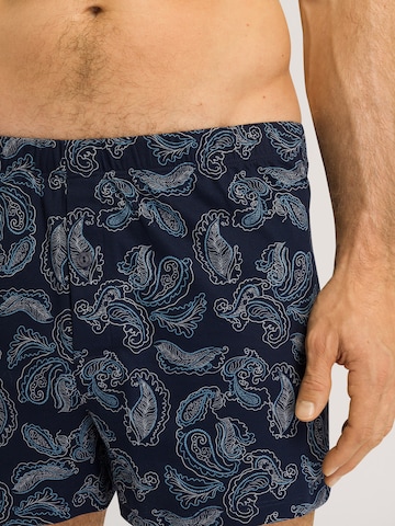 Hanro Boxer shorts ' Fancy Jersey ' in Blue