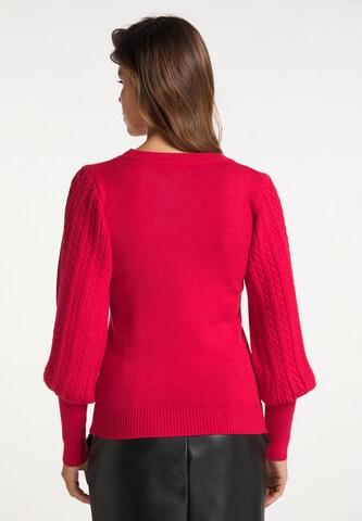 faina - Pullover em vermelho