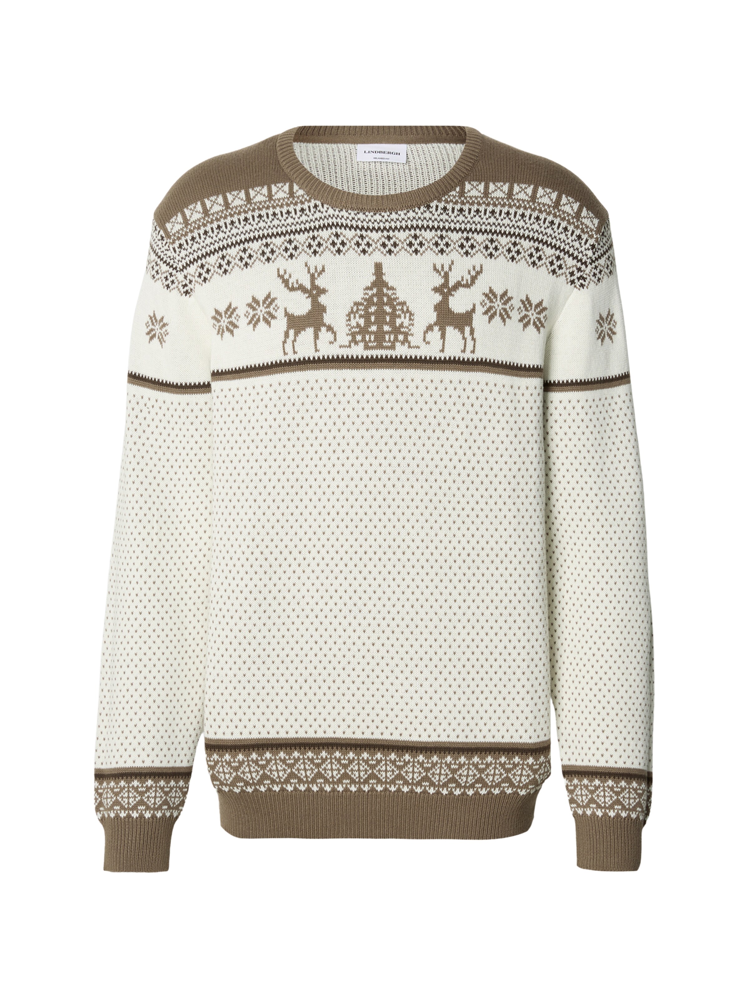 Lindbergh Πουλόβερ σε καφέ: μπροστά