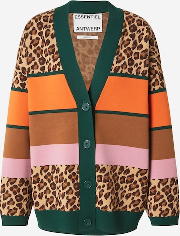 Essentiel Antwerp Strickjacke 'KAUDI' in Braun: Vorderseite