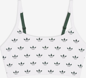 ADIDAS ORIGINALS Bralette ' Scoop Originals ' in Weiß: predná strana