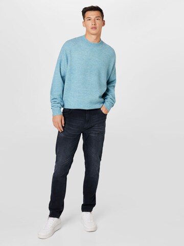 Coupe slim Jean BURTON MENSWEAR LONDON en bleu