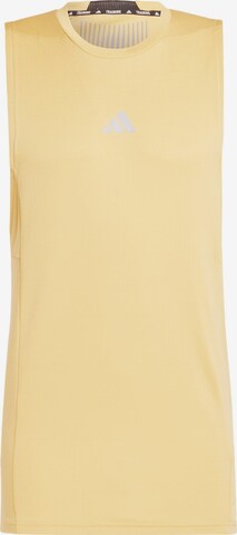 ADIDAS PERFORMANCE - Camiseta funcional 'Designed for Training' en amarillo: frente