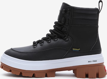 VANS - Botas con cordones en negro: frente