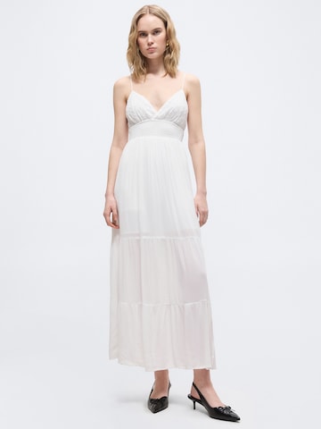 HOLLISTER Summer Dress in White: front