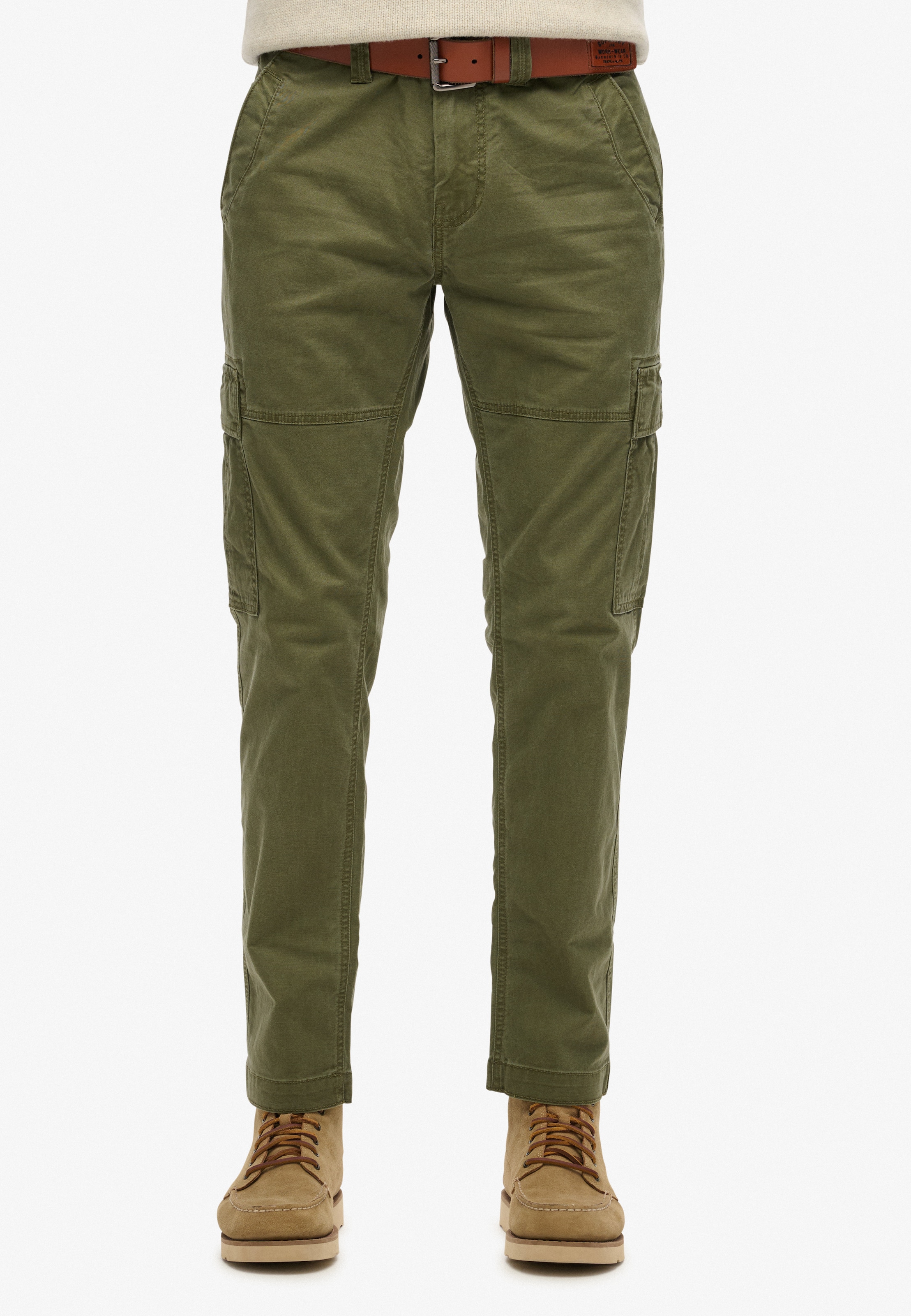 Regular Pantalon cargo Superdry & Co en vert : devant