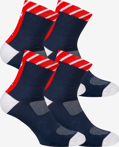 Champion Authentic Athletic Apparel Chaussettes de sport ' 4er-Pack Performance ' en bleu marine / rouge / blanc, Vue avec produit
