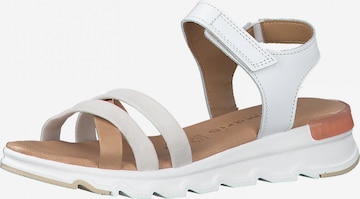 TAMARIS Strap Sandals in White: front