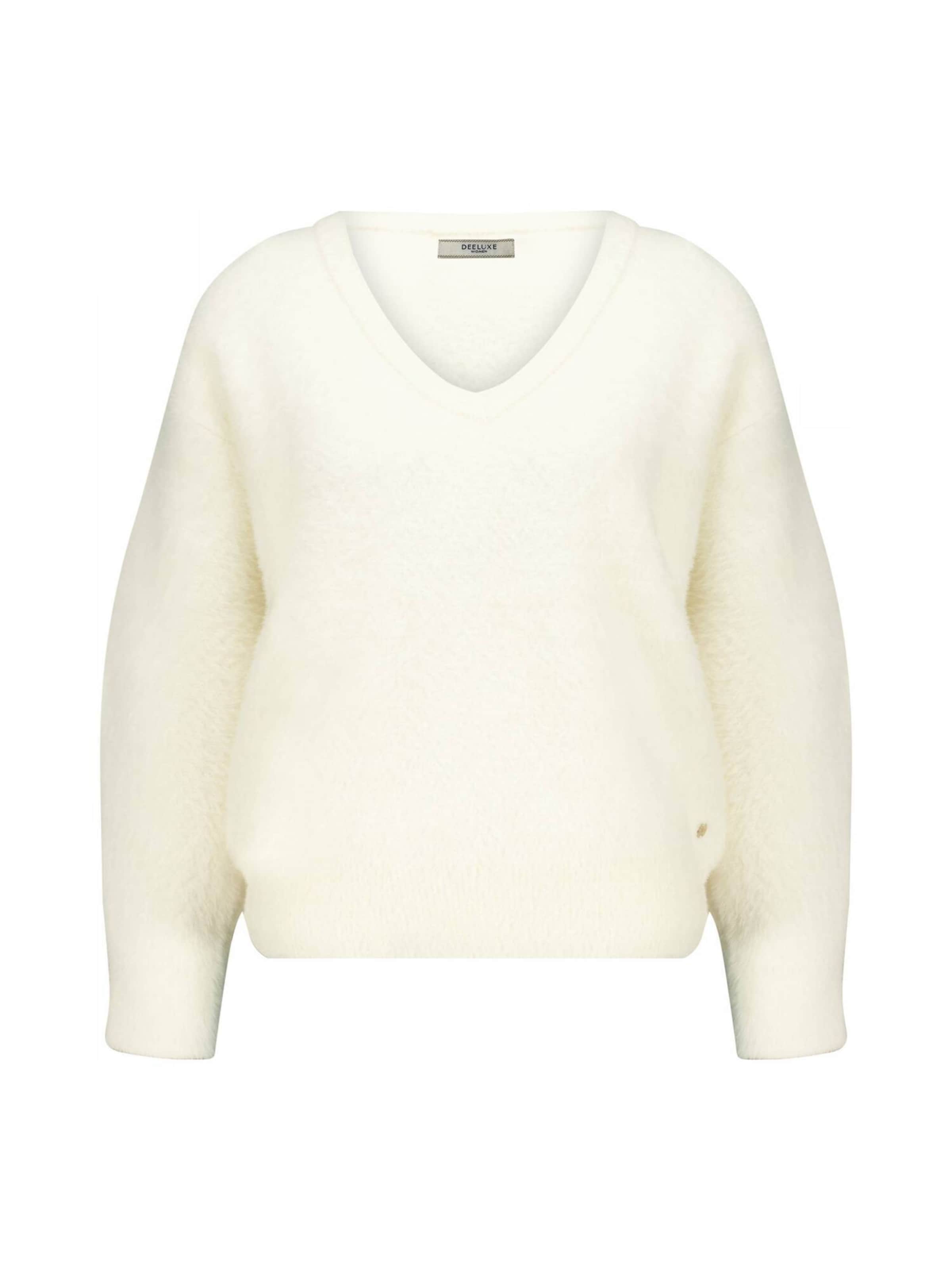 Deeluxe Pullover 'LOUBIANA' in Weiß: Vorderseite