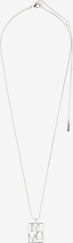 Pilgrim Necklace 'Love Tag' in Silver: front