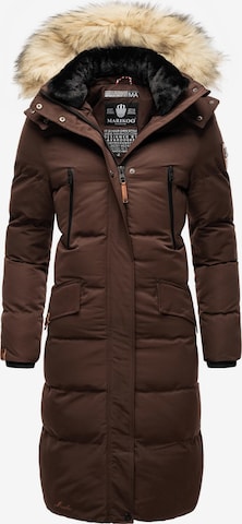 Manteau d’hiver 'Schneesternchen' MARIKOO en marron : devant