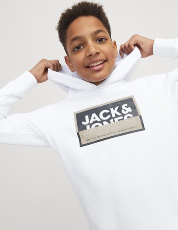 Jack & Jones Junior Collegepaita 'Logan' värissä valkoinen