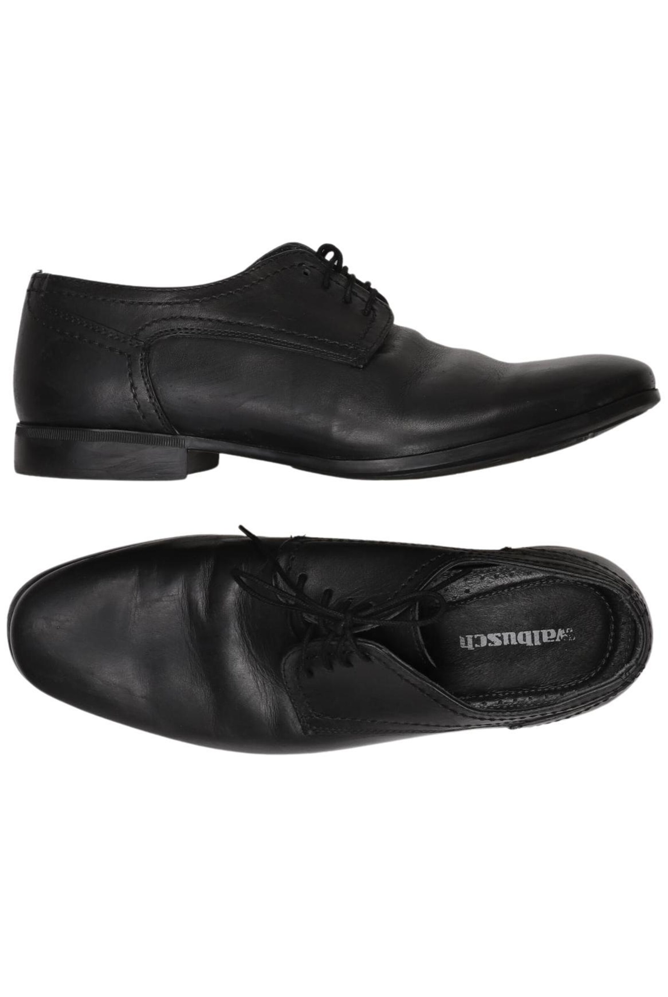 Walbusch Flats & Loafers in 42 in Black: front