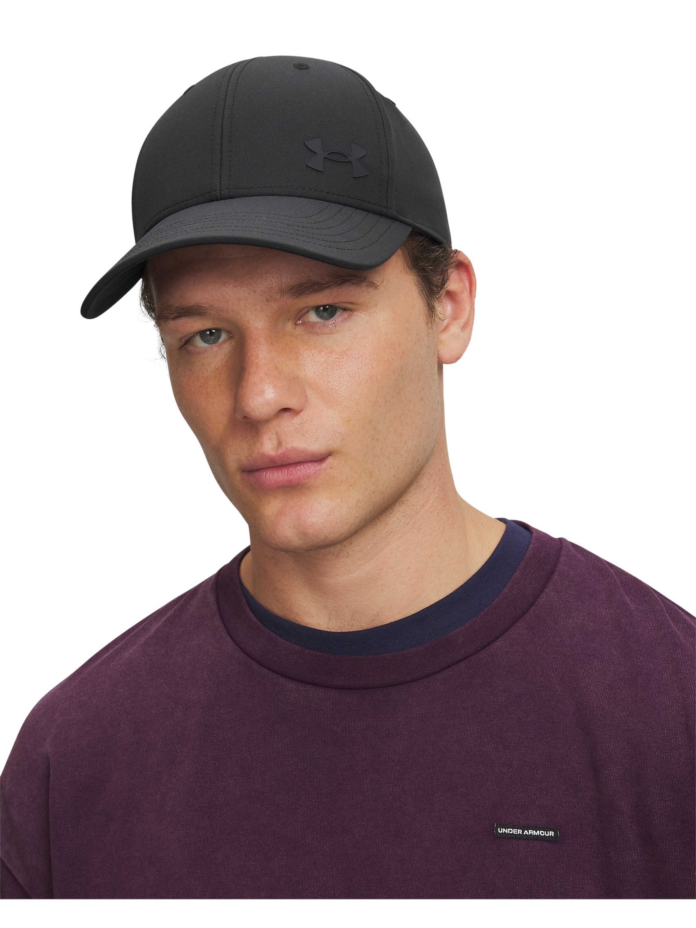 UNDER ARMOUR Pet 'Blitzing Low Storm' in Zwart: voorkant