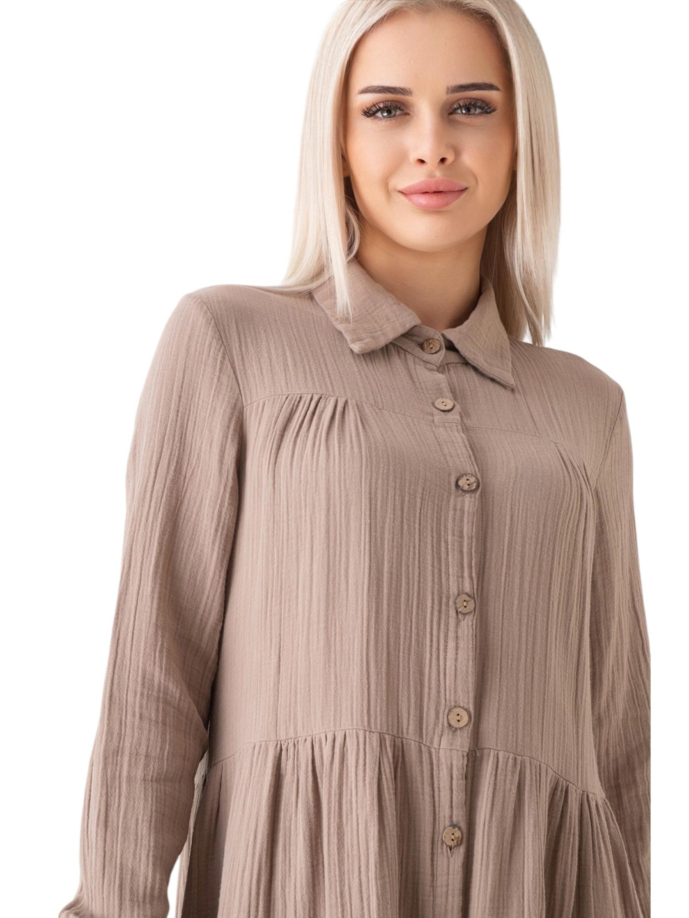 WENOR Blousejurk 'SABRA' in Beige
