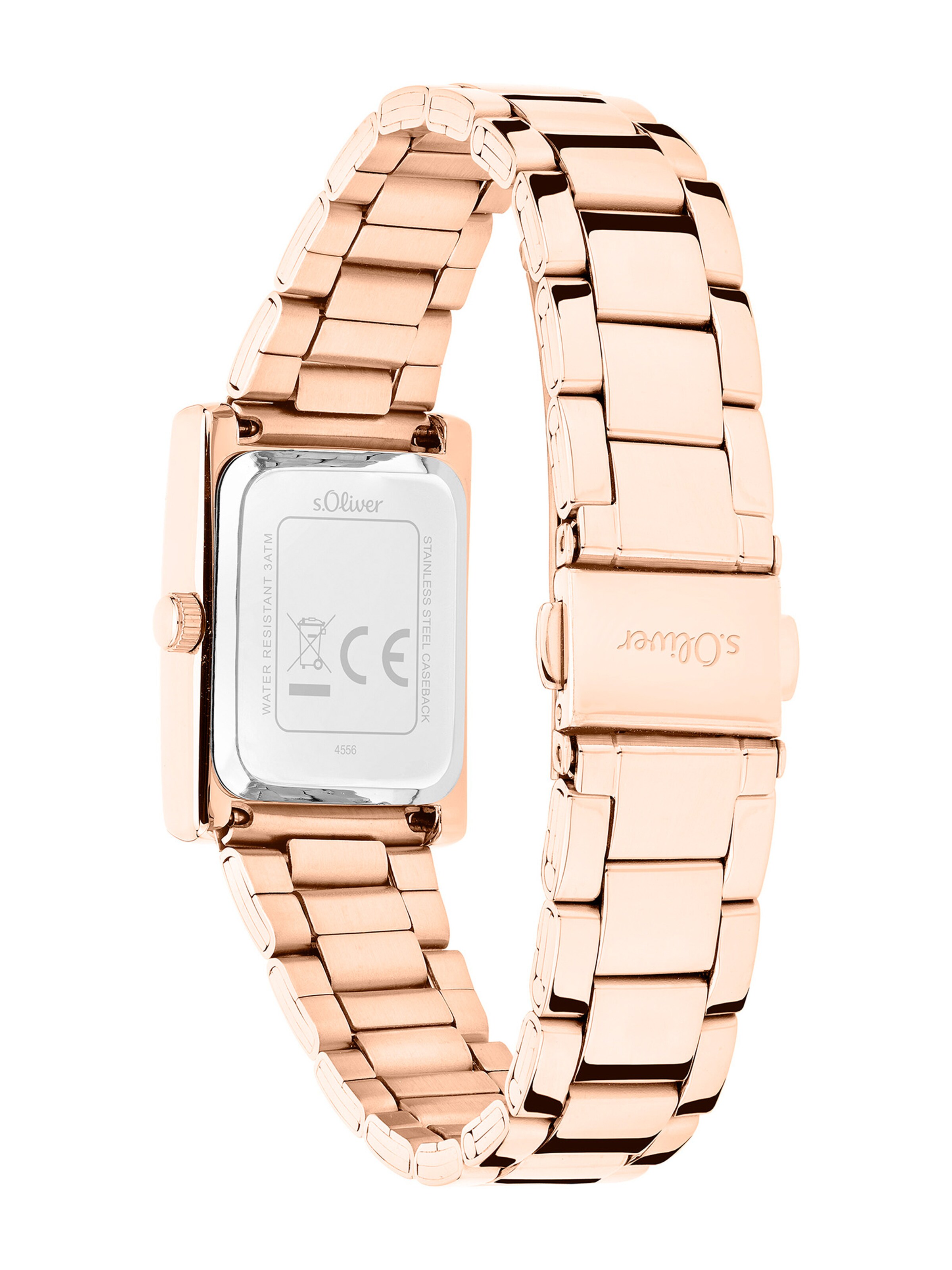 Montre à affichage analogique s.Oliver en or