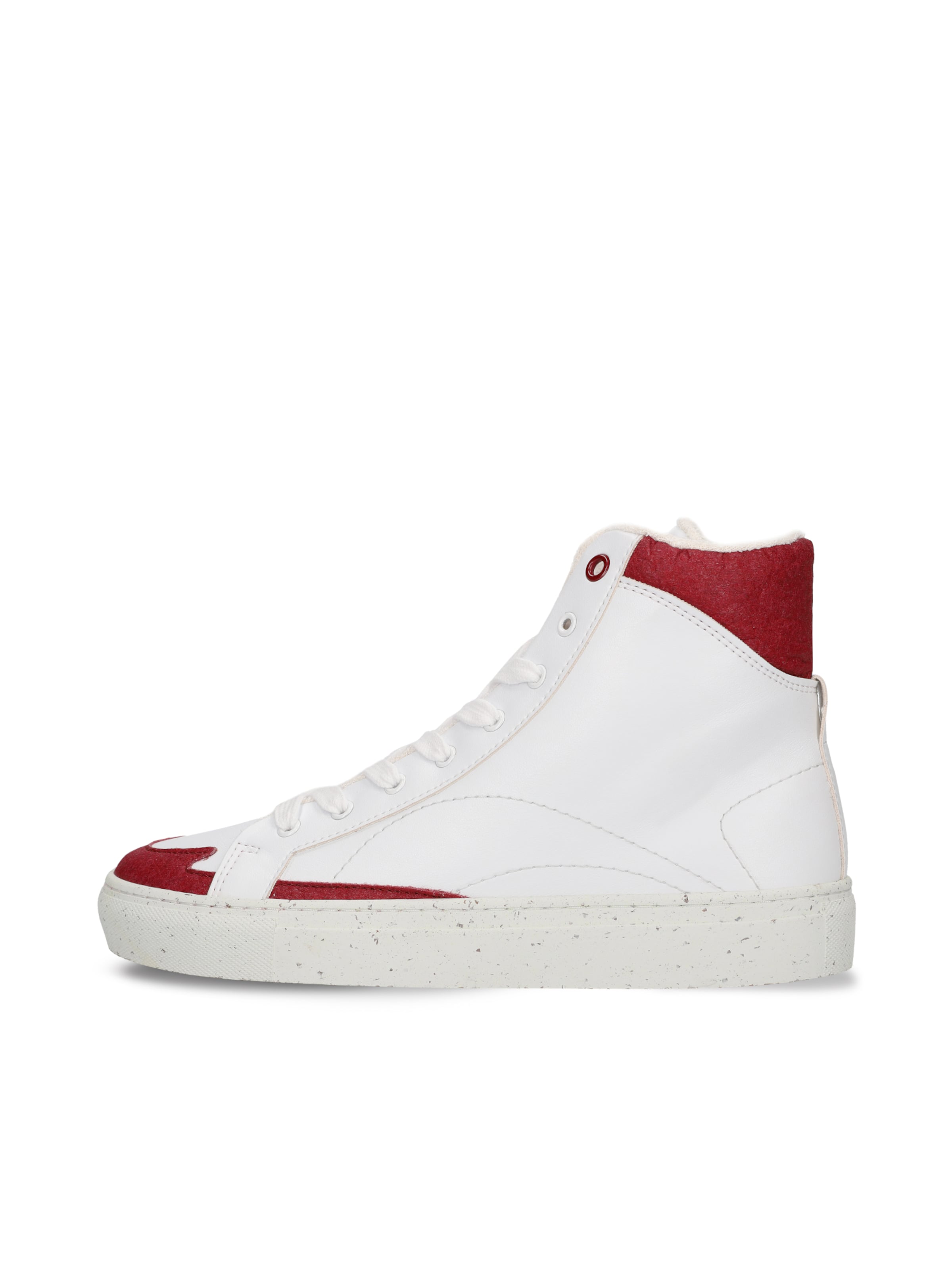 Baskets hautes 'London' nae Vegan Shoes en rouge : devant