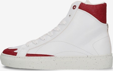 Baskets hautes 'London' nae Vegan Shoes en rouge : devant