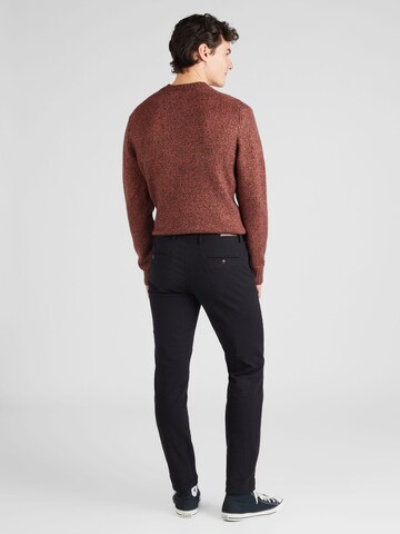 JACK & JONES Slimfit Lærredsbukser 'Marco Fury' i sort